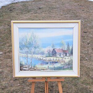 Painting Rural Scene By Bernard